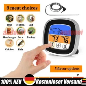Grillthermometer Digital Bratenthermometer BBQ Smoker Fleischthermometer Fühler* - Bild 1 von 11