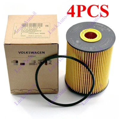 4x Filtro de aceite 021115562A para VW Passat Touareg Cayenne Audi A7 Q7 S8 3,6 L 4,2 L  Foto 1 de 4