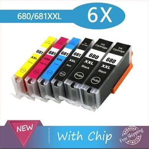 6 Compatible Ink PGI680XXL CLI681XXL for Canon TR8660 TS6160 TS6260 TS6360 TS956 - Picture 1 of 1