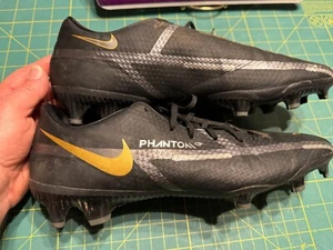 Nike Phantom GT2 Academy DF FG/MG schwarz metallic gold Stollen Größe 10 DC0797-007 - Bild 1 von 6