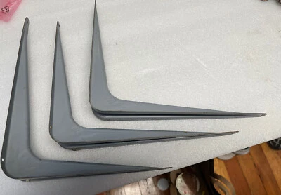 10 in. x 12 in. Gray Shelf Bracket - Image 1 of 4