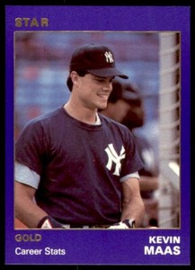 1990 STAR GOLD - #127 KEVIN MAAS NEW YORK YANKEES