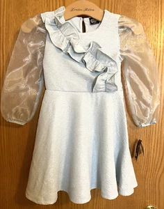 Beetlejuice Beetlejuice Astrid Empire Waist Dress, NEW, Sky Blue, Size XS: 4/5 - Picture 1 of 6