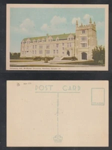 Postal Hamilton Ontario University Hall McMaster University Frontera Blanca - Imagen 1 de 3