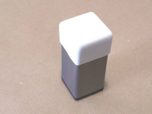 CAPLUGS WHITE VINYL Square Cover fits over the open end of 2-1/2" Square Tube