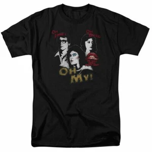 The Rocky Horror Picture Show Oh 3 Ways T Shirt Licensed Horror Movie Tee Black - Picture 1 of 2