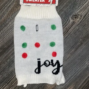 Dog sweater Christmas Joy size Large - Picture 1 of 3