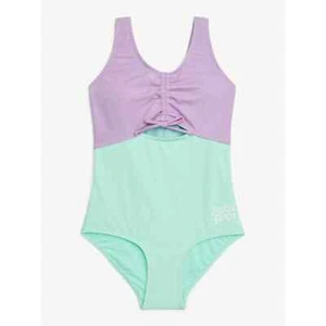 NWT Justice Girls One-Piece Cinched Bodice with Cut Out Swimsuit L(12/14) - Picture 1 of 3