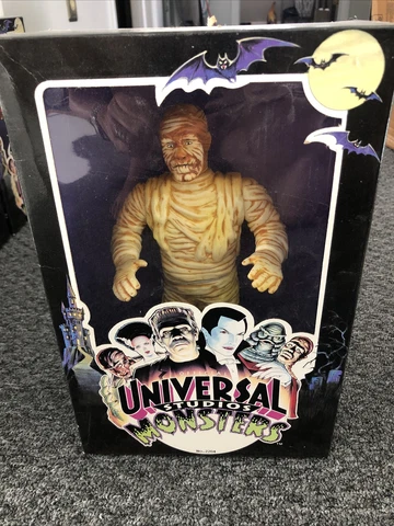 Universal Studios Monsters  10" MUMMY Figure Placo 1991  With Box Cover