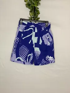 Mens Adidas Originals Adiplay Allover Print Shorts Purple Zip Pockets Size XS - Picture 1 of 6