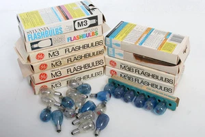 Flashbulbs Type M3 and M3B * 130 flash bulbs for photo camera bulb flash - Picture 1 of 1