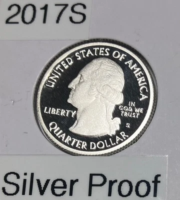 2017- 5 America The Beautiful (ATB) Quarters all Silver Proof - Image 1 of 4