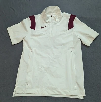 Nike Ligera 1/4 Cremallera Entrenadores Chaqueta Para Hombres Pequeña Blanca Granate DJ5113-106 Foto 1 de 4