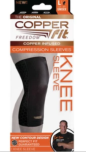 COPPER FIT COPPER INFUSED KOMPRESSIONSÄRMEL KNIEÄRMEL GRÖSSE LARGE NEU - Bild 1 von 1