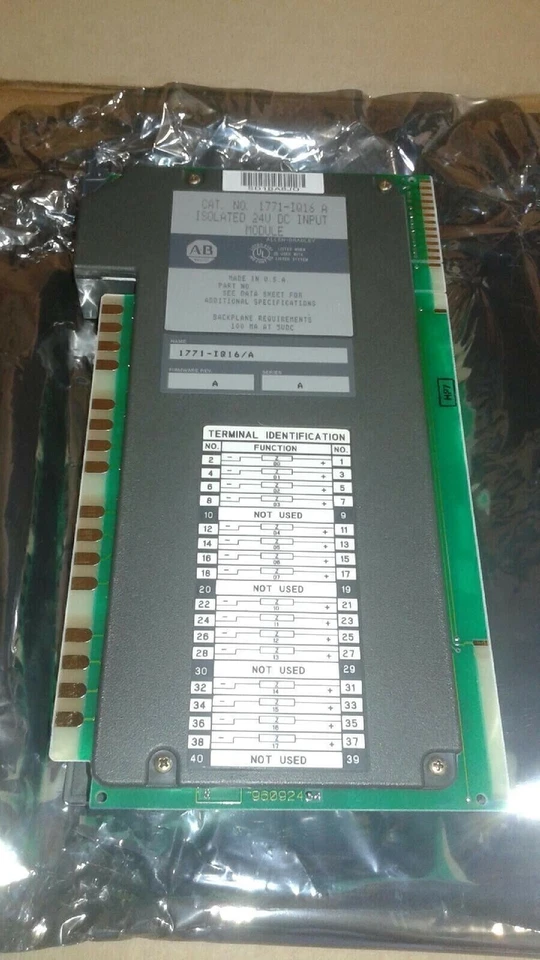 AB 1771-IQ16 Series A Input Module 24VDC 100 MA AT 5VDC 1771IQ16 - Image 1 of 2