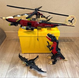 [DISCONTINUED SET] LEGO Dino Attack T-1 Typhoon vs. T-Rex 7477 Helicopter