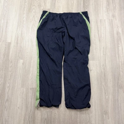 Pantalones deportivos vintage antiguos azul marino cortavientos para hombre 2XL azul verde holgados sueltos y2k Foto 1 de 4