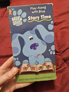 Blues Clues - Story Time (VHS, 1998) Nick Jr. Orange Tape Play Along Nickelodeon - Picture 1 of 8