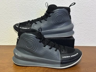 Under Armour Jet Womens Size 8 Shoes Black Gray Basketball Sneakers - Image 1 of 4