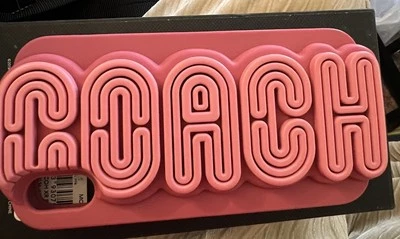 Coach Reserve iPhone XR Phone Case Retro Graphic for iPhone X~Xs Pink/Dark Pink - Image 1 of 4