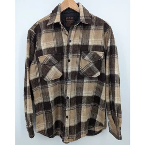 Vintage Alexander's CPO Wool Flannel Casual Button Down Shirt Size Medium M - Picture 1 of 5