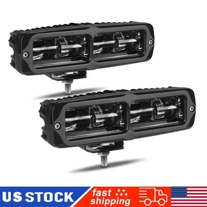 2X 6inch LED Work Light Bar Driving Pods Offroad Spot Fog Offroad SUV Truck ATV - Picture 1 of 10