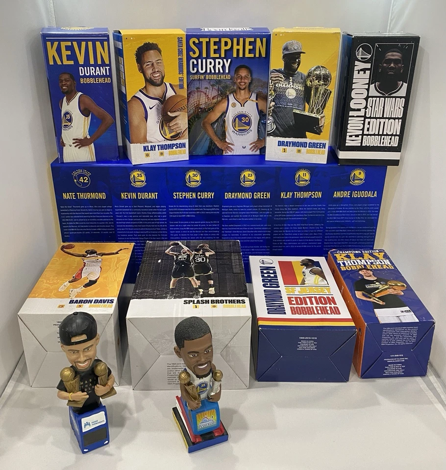 Colección Bobbleheads Golden State Warriors — Ediciones de Campeonato Raras Foto 1 de 4