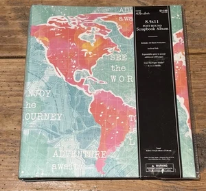 Álbum de recortes THE PAPER STUDIO “VIAJES” 8,5”x 11” encuadernado 10 hojas 2015 - Imagen 1 de 8