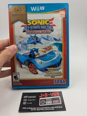 Authentic OEM Wii U Sonic & All-Stars Racing Transformed Nintendo Selects Disc - Image 1 of 4