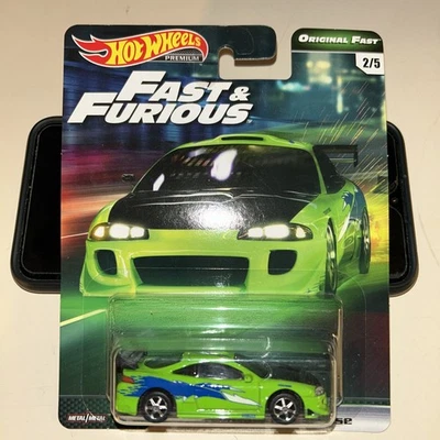 Hot Wheels Premium Original Fast & Furious Mitsubishi Eclipse 2017 Tarjeta Verde Foto 1 de 4