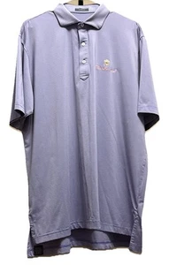 Polo de golf Turtleson para hombre lavanda con logotipo de rayas rosas en el pecho izquierdo XL - Imagen 1 de 3