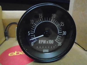 Tacómetro Stewart Warner 481-BL 3" con medidor de horas 0-3500 RPM - Imagen 1 de 5