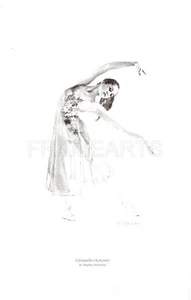 Impresión de boceto a lápiz de Ballet - Cenicienta (otoño) de Stephen Wheldon - Imagen 1 de 1