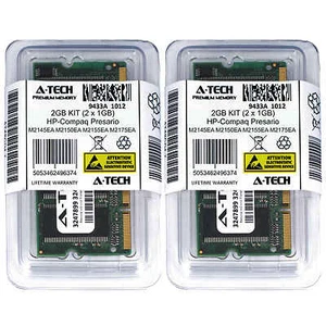 2GB KIT 2 x 1GB HP Compaq Presario M2145EA M2150EA M2155EA M2175EA Ram Memory - Picture 1 of 1