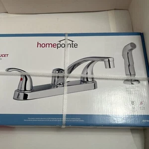 Grifo de cocina Homepointe con boquilla de pulverización a juego, cromo brillante, 242106 - Imagen 1 de 15