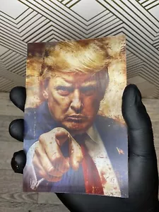 Donald J. Trump 3D Lenticular Motion Moving Car Sticker Decal Peeker Laptop - Picture 1 of 3