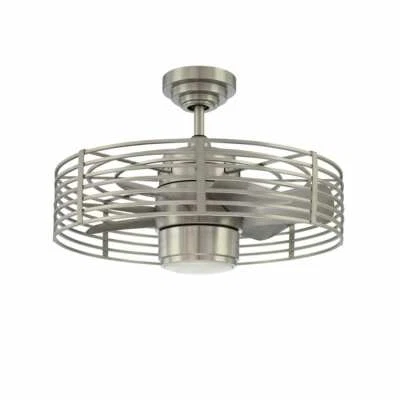 KENDAL ENCLAVE LED 23" SATIN NICKEL CEILING FAN