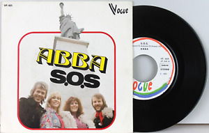 7" Single - ABBA - S.O.S. - Man In The Middle - Diff. Cover - Vogue Belgium 1975