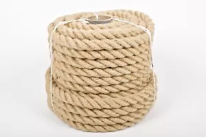 100% Natural Jute Hessian Rope Braided Twisted Thick Cord Garden Camping Decking - Picture 1 of 5