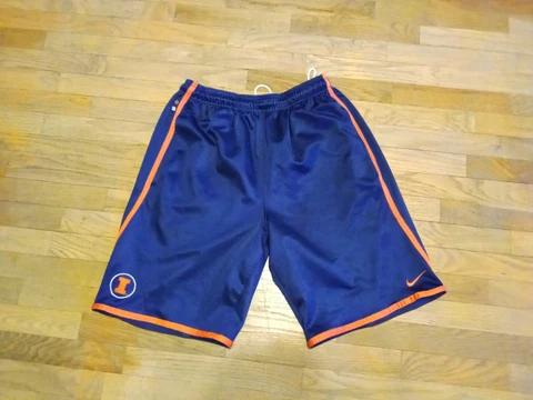 Vintage FIGHTING ILLINI Shorts University of Illinois Nike Team Men's Medium M Cover