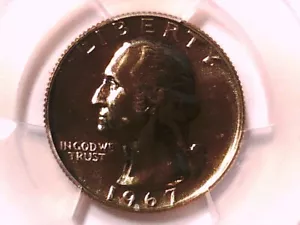 1967 P Washington Quarter PCGS SP 67 SMS 41721898 - Picture 1 of 3