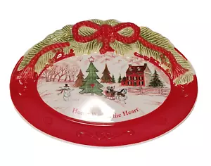 Home Warms The Heart" Tray by Fitz & Floyd, 10 Inches and Excellent Condition - Picture 1 of 5