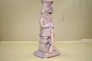 Carved Figure 13 3/8in Dekofigur Ore Mountains Wood Carving Hunter - Picture 1 of 10