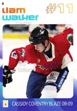 2008-09 UK British Elite Coventry Blaze #8 Liam Walker