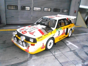 AUDI S1 E2 Quattro Rally Mondiali 1986 Tg.B Portogallo #3 Röhrl Resina Otto da SET 1:18 - Foto 1 di 8
