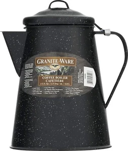Granite Ware 100 oz Black Coffee Boiler, Steel - Picture 1 of 5