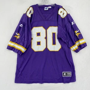 Vintage Minnesota Vikings Cris Carter 80 Football-NFL Starter Jersey Size 54 2XL - Picture 1 of 10