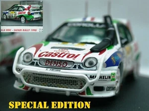 WOW EXTREMELY RARE Toyota Corolla WRC Auriol Safari 1998 SE 1:43 Vitesse-HPI - Picture 1 of 3