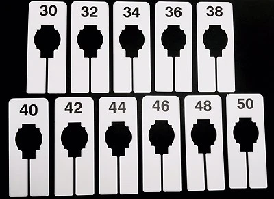 DISCOUNTSIZING.COM Clothing Rack Rectangular Size Divider Men's Assortment Hanger Retail Store