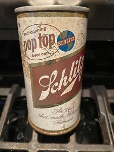New ListingSchlitz pop top zip top lid pull tab beer 🍻 can 1960 Empty can